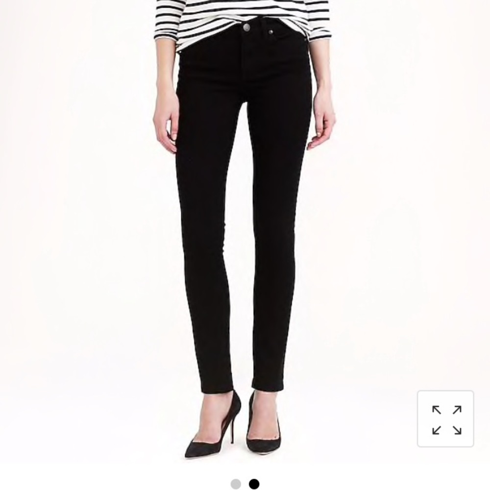 Jcrew Reid Black was jeans 25